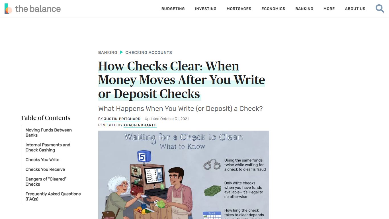 How Checks Clear: How Fast Money Moves After Deposit - The Balance